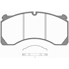 JSX 2847.00 ROADHOUSE Комплект тормозных колодок, дисковый тормоз