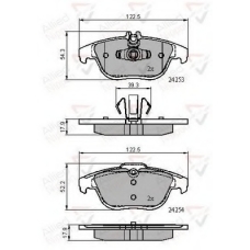 ADB01792 COMLINE Комплект тормозных колодок, дисковый тормоз
