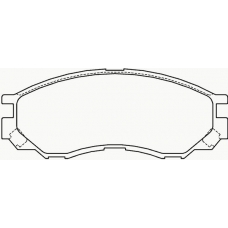 MDB1823 MINTEX Комплект тормозных колодок, дисковый тормоз