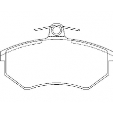 MDB1190 MINTEX Комплект тормозных колодок, дисковый тормоз