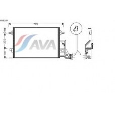 VW5189 AVA Конденсатор, кондиционер