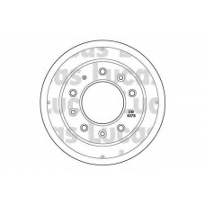 DB4078 TRW Тормозной барабан
