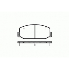 0075.40 REMSA Комплект тормозных колодок, дисковый тормоз