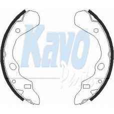 BS-5413 KAVO PARTS Комплект тормозных колодок