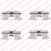 LX0407 DELPHI Комплектующие, колодки дискового тормоза
