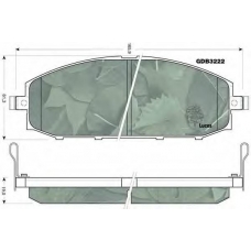 GDB3222 TRW Комплект тормозных колодок, дисковый тормоз