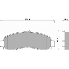 495981 ROULUNDS Комплект тормозных колодок, дисковый тормоз