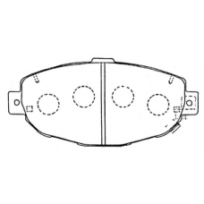 PN-1231 JNBK Колодки тормозные