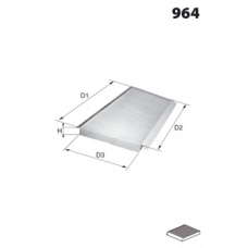 EKR7146 MECAFILTER Фильтр, воздух во внутренном пространстве