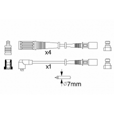0 986 357 130 BOSCH Комплект проводов зажигания
