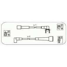 RB9 JANMOR Комплект проводов зажигания