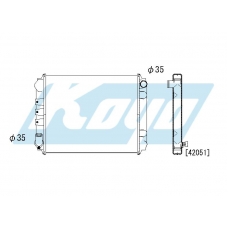 PA020797 KOYO P-tank corrugate-fin ass'y