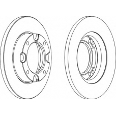 DDF087 FERODO Тормозной диск