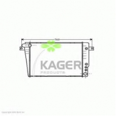 31-1567 KAGER Радиатор, охлаждение двигателя