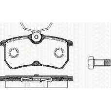 8110 16002 TRISCAN Комплект тормозных колодок, дисковый тормоз