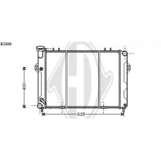 8261008 DIEDERICHS Радиатор, охлаждение двигателя