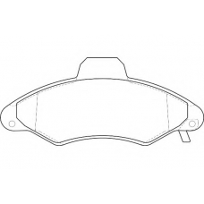 WBP23300A WAGNER LOCKHEED Комплект тормозных колодок, дисковый тормоз