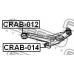 CRAB-012 FEBEST Подвеска, рычаг независимой подвески колеса