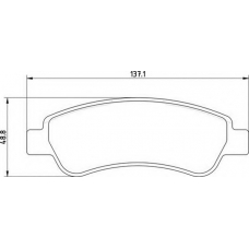 363710201655 MAGNETI MARELLI Комплект тормозных колодок, дисковый тормоз