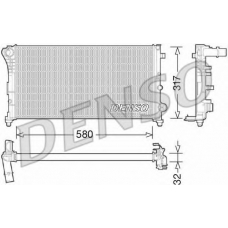 DRM09089 DENSO Радиатор, охлаждение двигателя