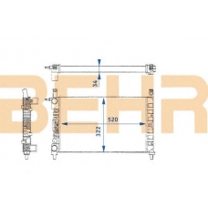 2109145 BEHR Radiator