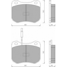 426281 ROULUNDS Комплект тормозных колодок, дисковый тормоз
