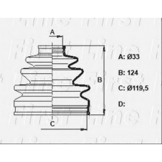 FCB6328 FIRST LINE Пыльник, приводной вал
