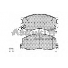 T112-55 ASHUKI Комплект тормозных колодок, дисковый тормоз