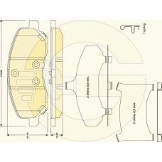 6141429 GIRLING Комплект тормозных колодок, дисковый тормоз