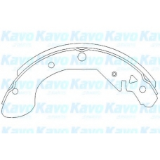 KBS-1402 KAVO PARTS Комплект тормозных колодок