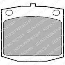 LP166 DELPHI Комплект тормозных колодок, дисковый тормоз