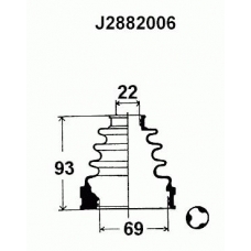 J2882006 NIPPARTS Комплект пылника, приводной вал