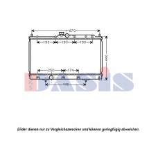 140007N AKS DASIS Радиатор, охлаждение двигателя