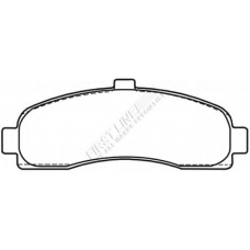 FBP3161 FIRST LINE Комплект тормозных колодок, дисковый тормоз