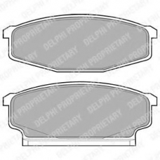 LP610 DELPHI Комплект тормозных колодок, дисковый тормоз