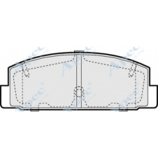 PAD1387 APEC Комплект тормозных колодок, дисковый тормоз