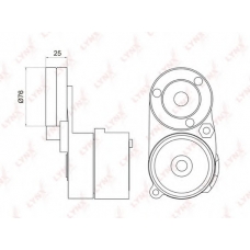 PT-3005 LYNX Ролик руч.ремня с натяжителем