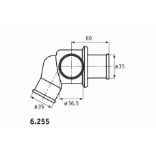 6.255.87 BEHR Термостат, охлаждающая жидкость
