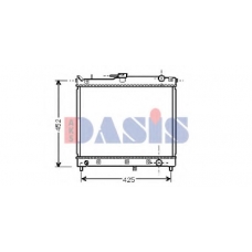 320005N AKS DASIS Радиатор, охлаждение двигателя