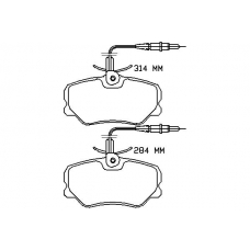 MDB1869 MINTEX Комплект тормозных колодок, дисковый тормоз
