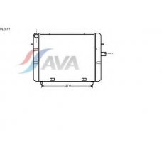 OL2079 AVA Радиатор, охлаждение двигателя