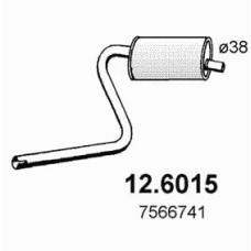 12.6015 ASSO Средний глушитель выхлопных газов