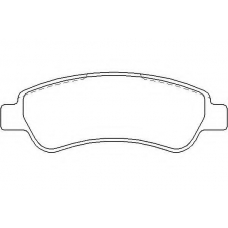 MDB2850 MINTEX Комплект тормозных колодок, дисковый тормоз