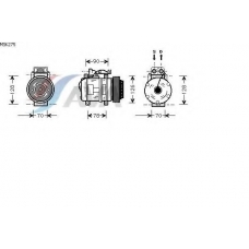 MSK275 AVA Компрессор, кондиционер