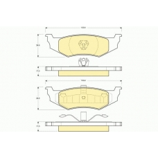 6112345 GIRLING Комплект тормозных колодок, дисковый тормоз