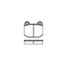 P1143.00 WOKING Комплект тормозных колодок, дисковый тормоз