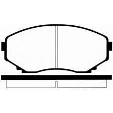 J PA-384AF JAPANPARTS Комплект тормозных колодок, дисковый тормоз