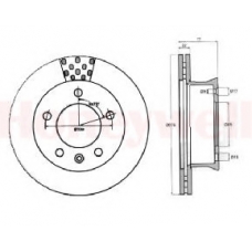 567760B BENDIX Тормозной диск
