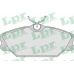 05P816 LPR Комплект тормозных колодок, дисковый тормоз