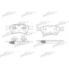 PBP1830 PATRON Комплект тормозных колодок, дисковый тормоз
